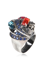 IOSSELLIANI - COLOURFUL CRYSTAL RING