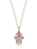 BISOU BIJOUX - HAMSA PENDANT NECKLACE