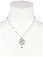 MARCO BARONI - FLORENTINE EMERALD ANHÄNGER KETTE - SMARAGD