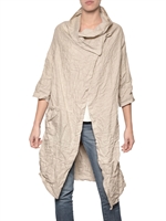 F&MME - OVERSIZED LINEN TRENCH COAT