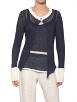 F&MME - MAGLIA IN LINO LEGGERO