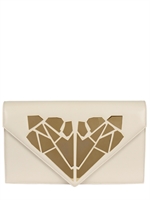 GEORGE ANGELOPOULOS - POCHETTE FREEDOM IN NAPPA CON PLACCA DORATA