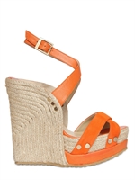 JIMMY CHOO - ZEPPE PERRY IN PELLE CON LISTINI INCROCIATI 140MM