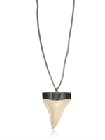 GIVENCHY - SMALL TOOTH MATT BEIGE PLEXI NECKLACE