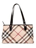 BURBERRY - REGENT KARIERTE PVC UMHÄNGETASCHE