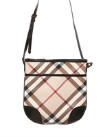BURBERRY - KLEINE DRYDEN KARIERTE PVC UMHÄNGETASCHE