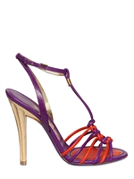 SALVATORE FERRAGAMO - 110MM BENOIT WOVEN LEATHER SANDALS