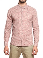 CLOSED - BLUMEN BEDRUCKTES POPLIN HEMD