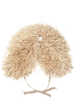 BURBERRY PRORSUM - COTTON FRINGES ON CASHMERE KNIT SCARF