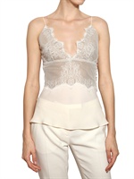 ANTONIO BERARDI - SPITZEN CREPE CHIFFON TOP