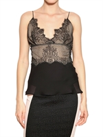 ANTONIO BERARDI - SPITZEN CREPE CHIFFON TOP