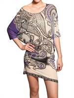 ETRO - PRINTED VISCOSE KNIT DRESS