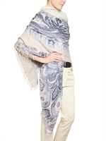 ETRO - PRINTED ALPACA & WOVEN SILK SCARF