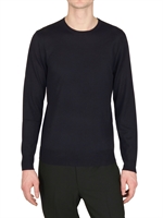 RALPH LAUREN BLACK LABEL - MERINO WOLL STRICK V-AUSSCHNITT SWEATER