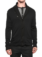 RALPH LAUREN BLACK LABEL - BAUMWOLL STRICK CARDIGAN SWEATER