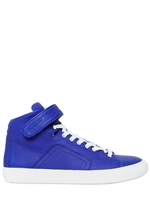 PIERRE HARDY - GRAINY LEATHER SNEAKERS