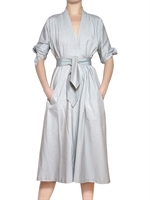 LUISA BECCARIA - STRETCH COTTON SATIN DRESS