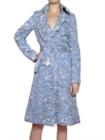 LUISA BECCARIA - FLORAL LACE TRENCH COAT