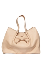 RED VALENTINO - LEATHER BOW TOP HANDLE