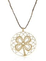 CAROLINA BUCCI - COLLANA MIRADOR CON FIORE DI CROCHET