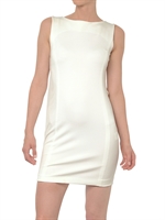 KAI AAKMANN - DRAPED CHIFFON STRUCTURED JERSEY DRESS