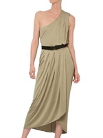 KAI AAKMANN - ONE SHOULDER JERSEY LONG DRESS