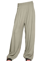 SILENT BY DAMIR DOMA - PANTALONI IN CREPE DRAPPEGGIATI