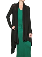 SILENT BY DAMIR DOMA - LINEN WRAP CARDIGAN SWEATSHIRT