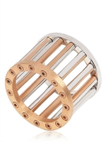 DALL'AVA JOAILLERIE - COLUMN RING - SILVER/ROSEGOLD