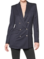 PIERRE BALMAIN - STRETCH WOLL DOPPELREIHIGE JACKE