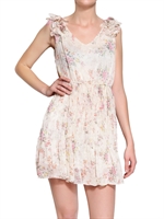 YUMI - FLOWER PRINTED GEORGETTE DRESS