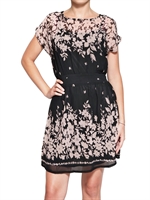 YUMI - FLOWER PRINTED GEORGETTE DRESS