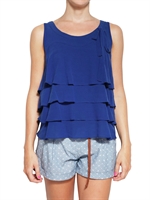 2 TWO - RÜSCHEN CREPE TOP