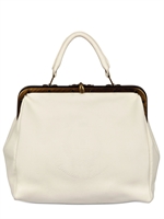 B.FLORENCE - EMBOSSED LOGO CALFSKIN TOP HANDLE