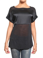PARRONCHI - KIMONO KNIT T-SHIRT