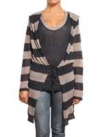 PARRONCHI - CARDIGAN BICOLORE