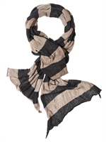 PARRONCHI - STRIPEY KNIT SCARF