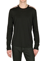 BURBERRY BRIT - LANGÄRMELIGES SCHULTER KARIERTES T-SHIRT