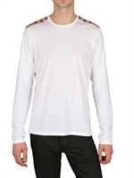 BURBERRY BRIT - LANGÄRMELIGES SCHULTER KARIERTES T-SHIRT