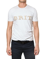 BURBERRY BRIT - BAUMWOLL BESTICKTES LOGO T-SHIRT