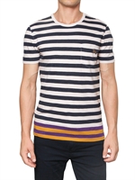 BURBERRY BRIT - GESTREIFTES BAUMWOLL JERSEY T-SHIRT