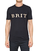 BURBERRY BRIT - BAUMWOLL BESTICKTES LOGO T-SHIRT