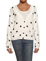 DES PETITS HAUTS - CARDIGAN A POIS