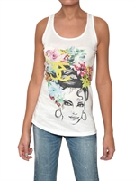 SWEET MATILDA - AMY PRINT JERSEY TANK TOP