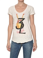 SWEET MATILDA - SLUB COTTON PRINTED T-SHIRT