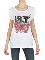 SWEET MATILDA - STRETCH JERSEY FLOWER PRINT T-SHIRT
