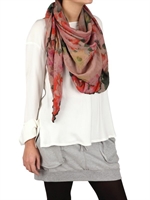 CONTILEONI - FLORAL CANVAS SCARF