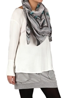 CONTILEONI - JACQUARD CANVAS SCARF