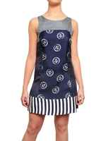 FATTORI - NAUTICAL PRINT TUNIC DRESS
