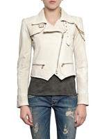 RUE THE TANNEURS - CHIODO BIKER LAMMLEDER JACKE